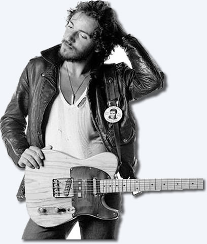 Bruce Springsteen wearing the King's Court badge.